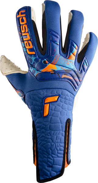 Reusch Attrakt SpeedBump Strapless AdaptiveFlex 5370079 4016 blue orange front